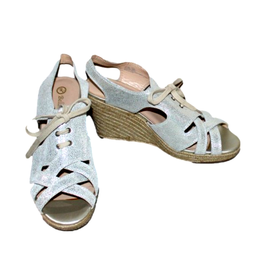 10a. LADIES BELLA-VITA WEDGES - GOLD METALIC - 10W